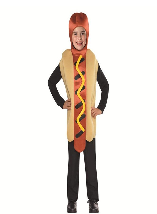 Wizland Hot Dog Costume Kids, Boys Hot Dog Costume for Halloween and Dress Up Party Food Role Play - Image 1